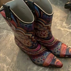 Cowboy rain boots